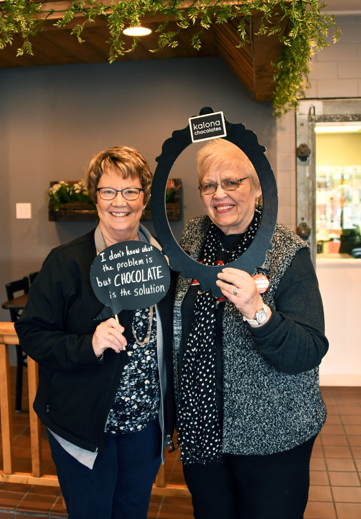 076 Bonnie Wilshusen and Linda Dose liked the chocolate shop.JPG